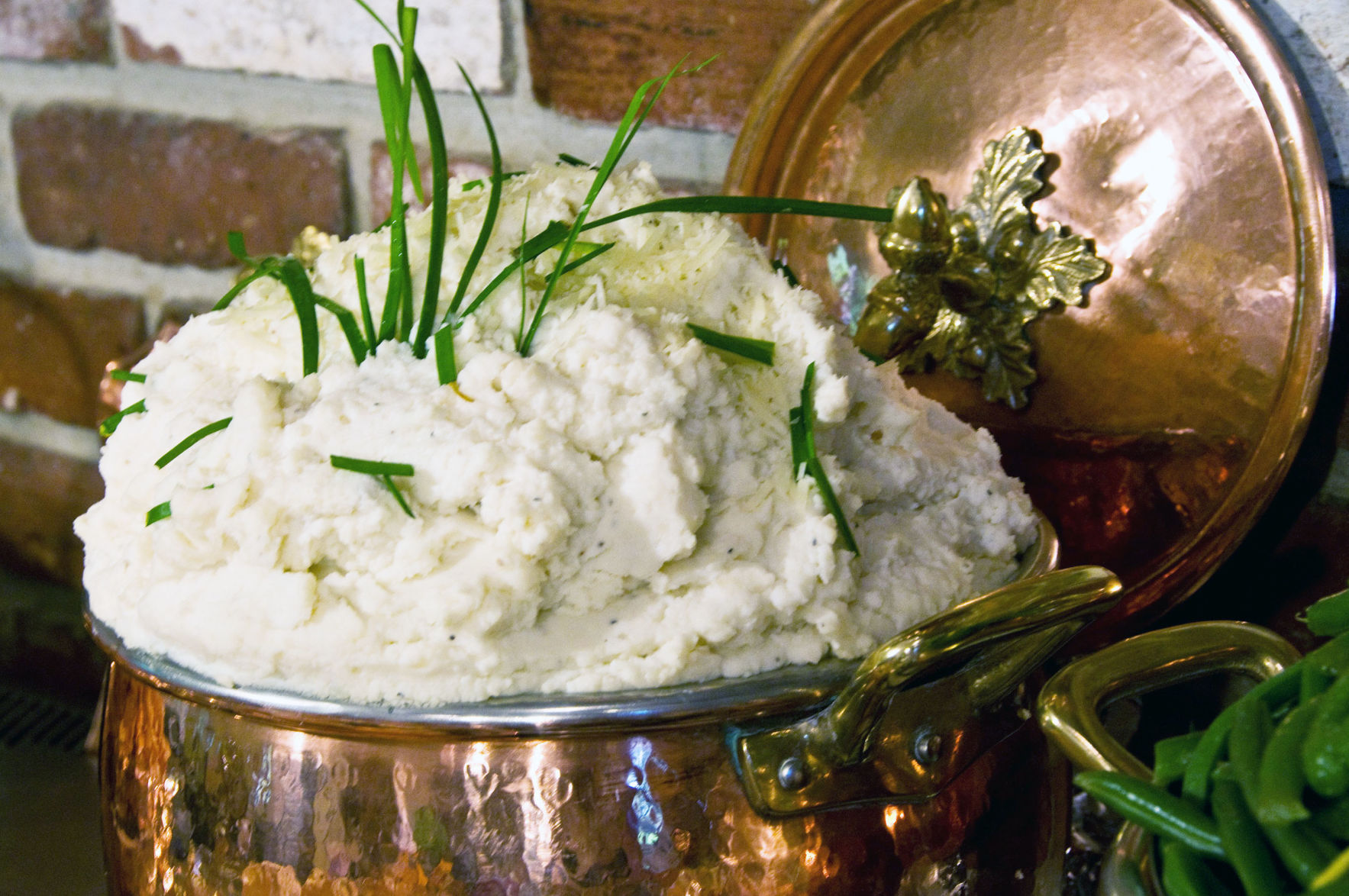 Mashed Potatoes with Chives and Parmesan Cheese